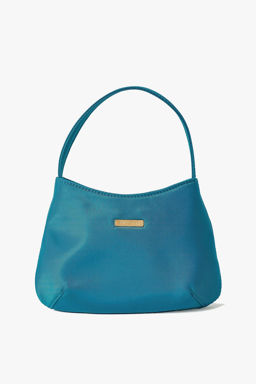 Mini Antonia Teal Recycled Nylon Crossbody Bag ACC Bags - All, incl Phone Bags Brie Leon   