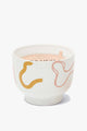 Wabi Sabi Pink Opal + Persimmon Abstract Ceramic Candle 340g