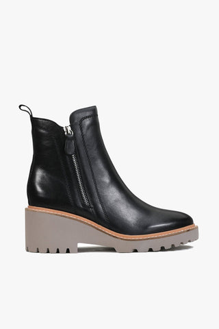 Parson Black Chunky Zip Ankle Boot