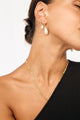 Lila Pearl 18k Gold Plated 925 Sterling Silver Base 1.3cm Huggie Earrings