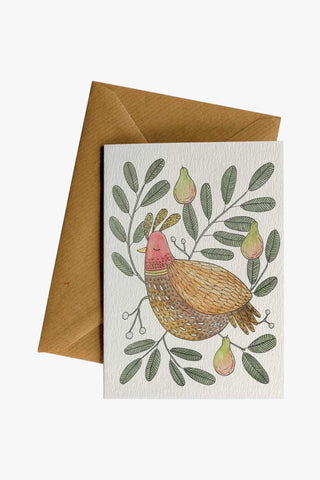 Partridge Pear Tree Greeting Card HW Christmas Little Difference   