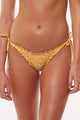 Poppy shirred Golden Yellow Bikini
