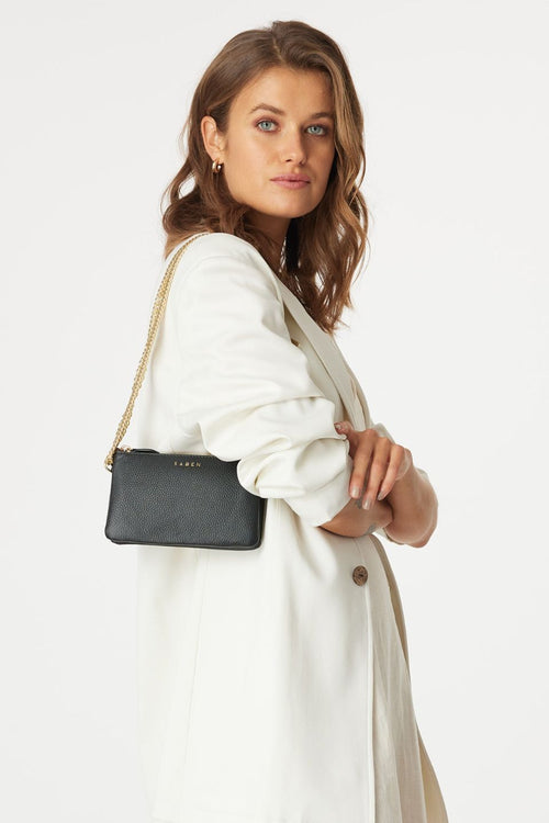 Lily Chain Crossbody Small Leather Bag by Saben Online, THE ICONIC