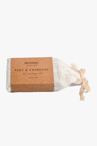 Soap Bar Sage + Charcoal HW Beauty - Skincare, Bodycare, Hair, Nail, Makeup Raine & Humble   