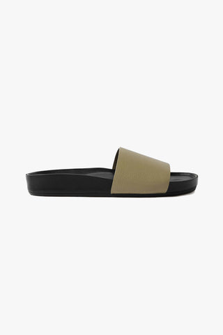 Single Strap Leather Green Black Slide General Not specified   