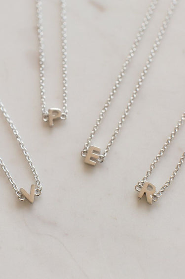 Little Letter Single Silver Necklace ACC Jewellery Sophie   