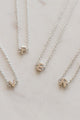 Little Letter Single Silver Necklace