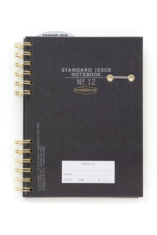 Standard Issue Wire Notebook Black HW Stationery - Journal, Notebook, Planner Designworks Ink   