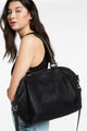 Force of Being Black Leather Handbag