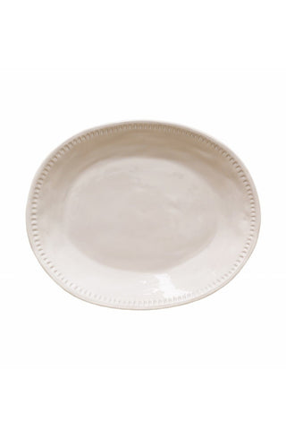 White Sumner Serving Platter Large HW Serveware - Plate, Bowl, Servers, Dish, Platter CC Interiors   