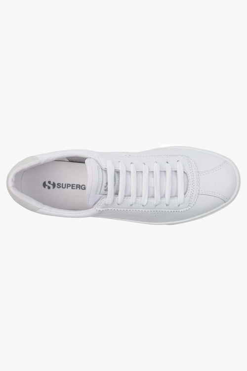 2843 Club S Comfort All White Leather Sneaker ACC Shoes - Sneakers Superga   