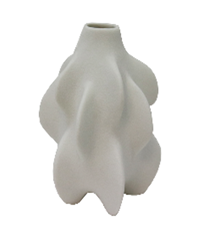 Ceramic White Suzanne Width 11 x Depth 11 x Height 14 cm  Vase HW Decor - Bookend, Hook, Urn, Vase, Sculpture Le Forge   