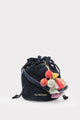 Tangier Midnight Suede Drawstring Bag