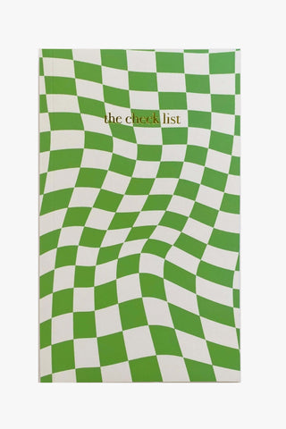 The Checklist Green Checkered Notebook