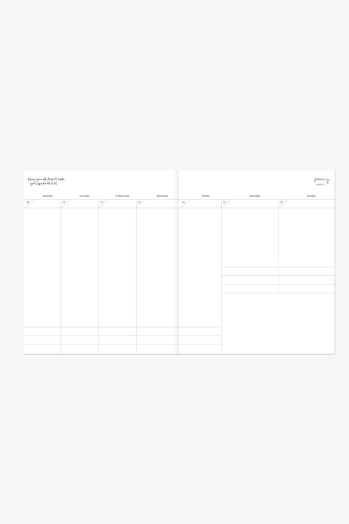 2022 Black Soiree Weekly Planner HW Stationery - Journal, Notebook, Planner Emma Kate   