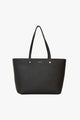 Tilbury Black Leather Tote Bag with Olive