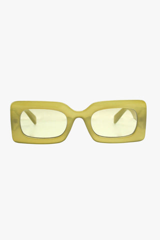 Twiggy Olive Eco Square Sunglasses ACC Glasses - Sunglasses Reality Eyewear   