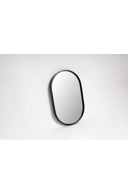 Alexis Matte Black Wall Mirror HW Art - Wall Decor, Clock, Wall Mirror NED Collections   