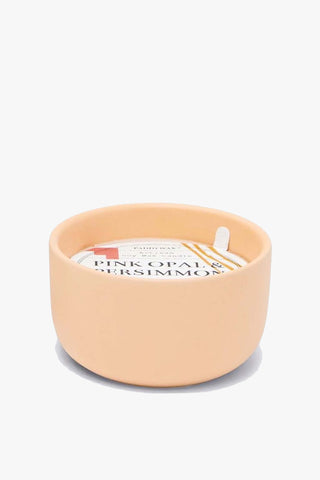 Wabi Sabi Pink Opal + Persimmon Small Ceramic Candle 99g