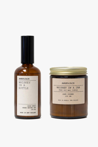 Best of Both Candle and Room Spray Whiskey In a Jar Gift Bag HW Beauty - Skincare, Bodycare, Hair, Nail, Makeup Amberjack   