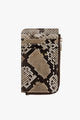 Winona Card Holder Brown Python Leather