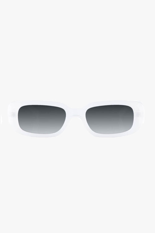 Xray Spex Narrow White Polarised Smoke Lens Sunglasses ACC Glasses - Sunglasses Reality Eyewear   