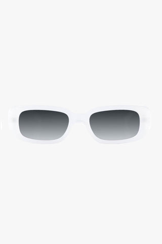 Xray Spex Narrow White Polarised Smoke Lens Sunglasses