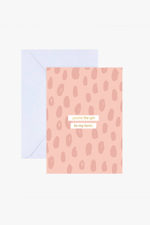 Gin To My Tonic Greeting Card HW Greeting Cards Papier HQ   